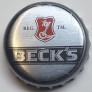 Kronkorken Beck's Deutschland 2012 2010er silber BECK`S REG. TM.