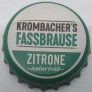 Kronkorken Krombacher Deutschland 2024 2020er weiß Krombacher's Fassbrause Zitrone - naturtrüb -