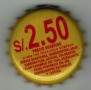 Kronkorken Coca-Cola Peru 2013 2010er gold s/.2.50 Precio sugerido C 1996 The Coca-Cola Company Bebida gasificada Ingredientes: Agua Carbonatada, Azucar, Colorante: Color 