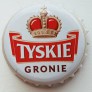 Kronkorken Tyskie Polen 2016 2010er weiß TYSKIE GRONIE