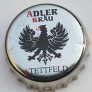 Kronkorken Adler Bräu Deutschland 2015 2010er silber Adler Bräu Stettfeld