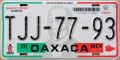 Nummernschilder / Kfz-Kennzeichen Mexiko 2006 2000er Oaxaca