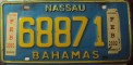 Nummernschilder / Kfz-Kennzeichen Bahamas 1997 1990er Nassau