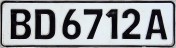 Nummernschilder / Kfz-Kennzeichen Botswana 1974 1970er