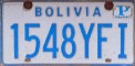 Nummernschilder / Kfz-Kennzeichen Bolivien 2000 2000er