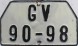 Nummernschilder / Kfz-Kennzeichen Tschechoslowakei 1960 1960er