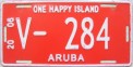 Nummernschilder / Kfz-Kennzeichen Aruba 2006 2000er Aruba