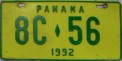 Nummernschilder / Kfz-Kennzeichen Panama 1992 1990er