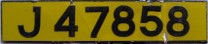 Nummernschilder / Kfz-Kennzeichen Jersey 1976 1970er