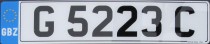 Nummernschilder / Kfz-Kennzeichen Gibraltar 2001 2000er