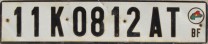 Nummernschilder / Kfz-Kennzeichen Burkina Faso 1995 1990er
