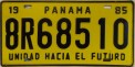 Nummernschilder / Kfz-Kennzeichen Panama 1985 1980er