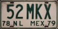 Nummernschilder / Kfz-Kennzeichen Mexiko 1978 1970er Nuevo Leon Taxi