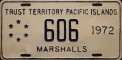 Nummernschilder / Kfz-Kennzeichen Marshallinseln 1972 1970er
