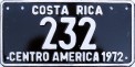 Nummernschilder / Kfz-Kennzeichen Costa Rica 1972 1970er