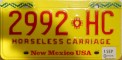 Nummernschilder / Kfz-Kennzeichen USA 1991 1990er New Mexico NM