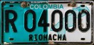 Nummernschilder / Kfz-Kennzeichen Kolumbien 2001 2000er