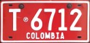 Nummernschilder / Kfz-Kennzeichen Kolumbien 2001 2000er