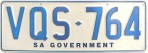 Nummernschilder / Kfz-Kennzeichen Australien 1980 1980er South Australia SA