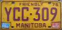 Nummernschilder / Kfz-Kennzeichen Kanada 1976 1970er Manitoba