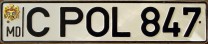 Nummernschilder / Kfz-Kennzeichen Moldawien 1995 1990er POL