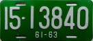 Nummernschilder / Kfz-Kennzeichen Taiwan 1972 1970er