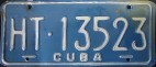 Nummernschilder / Kfz-Kennzeichen Kuba 1989 1980er