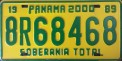 Nummernschilder / Kfz-Kennzeichen Panama 1989 1980er R = rual / ländlich?
