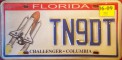 Nummernschilder / Kfz-Kennzeichen USA 1987 1980er Florida FL