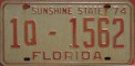 Nummernschilder / Kfz-Kennzeichen USA 1974 1970er Florida FL
