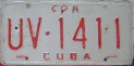 Nummernschilder / Kfz-Kennzeichen Kuba 1978 1970er