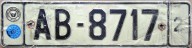 Nummernschilder / Kfz-Kennzeichen Griechenland 1972 1970er