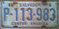 Nummernschilder / Kfz-Kennzeichen El Salvador 1976 1970er