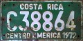Nummernschilder / Kfz-Kennzeichen Costa Rica 1972 1970er