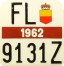 Nummernschilder / Kfz-Kennzeichen Liechtenstein 1962 1960er