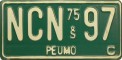 Nummernschilder / Kfz-Kennzeichen Chile 1975 1970er