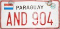 Nummernschilder / Kfz-Kennzeichen Paraguay 2002 2000er