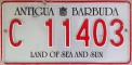 Nummernschilder / Kfz-Kennzeichen Antigua & Barbuda 2000 2000er