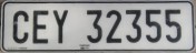 Nummernschilder / Kfz-Kennzeichen Südafrika, Republik 1997 1990er Cape Province EY = Strand Gordons Bay