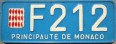 Nummernschilder / Kfz-Kennzeichen Monaco 1950 1950er