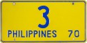 Nummernschilder / Kfz-Kennzeichen Philippinen 1970 1970er