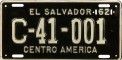Nummernschilder / Kfz-Kennzeichen El Salvador 1962 1960er CD