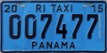 Nummernschilder / Kfz-Kennzeichen Panama 2015 2010er Taxi Rual