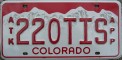 Nummernschilder / Kfz-Kennzeichen USA 2000 2000er Colorado CO