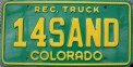 Nummernschilder / Kfz-Kennzeichen USA 1995 1990er Colorado CO