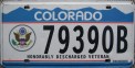 Nummernschilder / Kfz-Kennzeichen USA 1991 1990er Colorado CO
