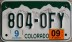 Nummernschilder / Kfz-Kennzeichen USA 2000 2000er Colorado CO