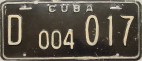 Nummernschilder / Kfz-Kennzeichen Kuba 1978 1970er CD