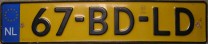 Nummernschilder / Kfz-Kennzeichen Niederlande 2000 2000er